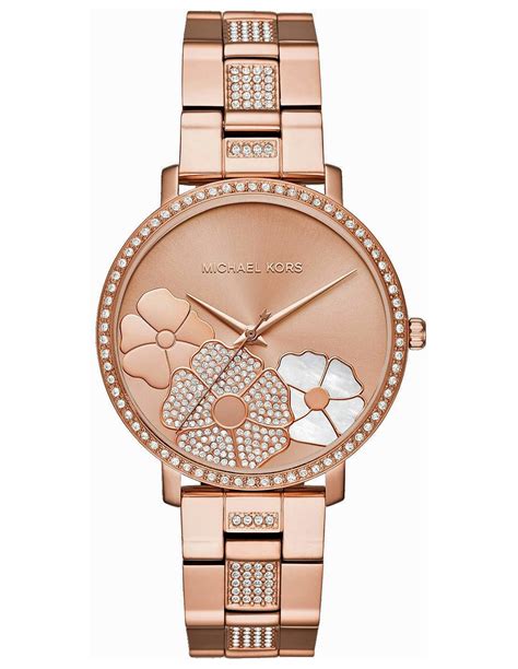 Michael Kors Floral Jaryn Rose Gold Women's Watch MK3865